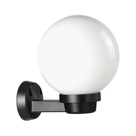 Wandlampe Opal D.20 in Schwarz, Höhe 170mm, IP43 (1/3)