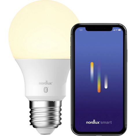 Nordlux 2070052701 Ampoule à incandescence CEE E (A - G) E27 forme de poire commandé par appli mobil