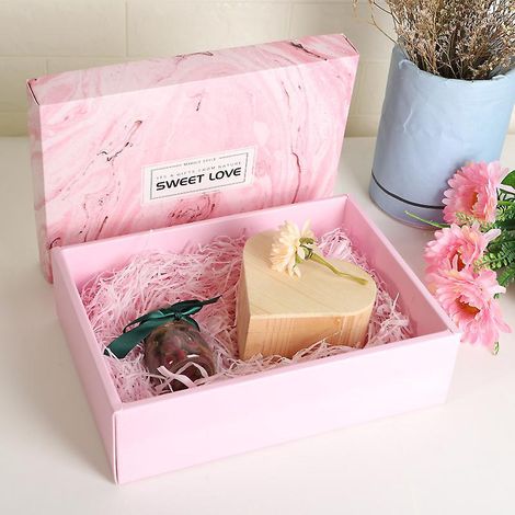 pink , Boite Papier Avec Ruban,bowknot Boite Cadeau Boite Cadeau Magntique Bote-cadeau De Luxe De Qualit Suprieure Avec Ruban Bote Dcorative Bote (1/5)
