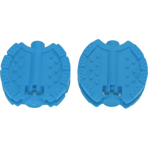 2 Pièces Pédales de Tricycle Enfant Bleues en Plastique Renforcé pour Poussette et Vélo - Accessoires Roue Avant (1/5)