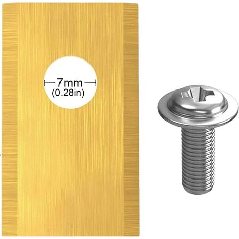 Lame de coupe-bordures, en acier inoxydable, compatible avec divers modèles, Or, 36PCS (1/2)