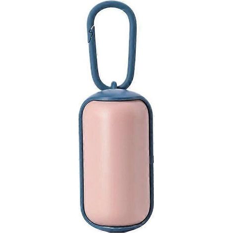 Promenade de chien : boîte de rangement portable pour 15 sacs poubelles, support multifonction pour accessoires canins. (1/4)