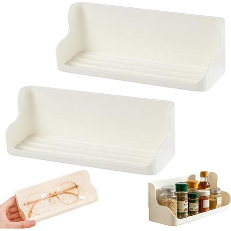 Portaocchiali da parete in 2 pezzi, supporto universale da parete per occhiali da sole, scatola portaocchiali, organizer per occhiali per auto, montaggio a parete (1/5)