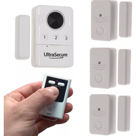 Kit multi-détection ouverture de porte / fenêtre avec 1 sirène locale (gamme BT) (1/5)