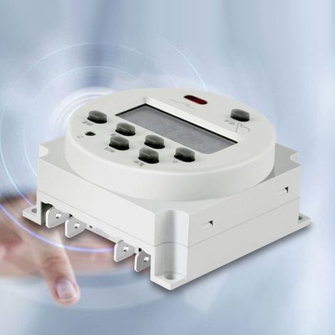 12V digitale Zeitschaltuhr, 17 Programme, hochpräziser Mikroprozessor-Timer, störungsfreies Zeitrelais, programmierbarer Schalter. (1/5)