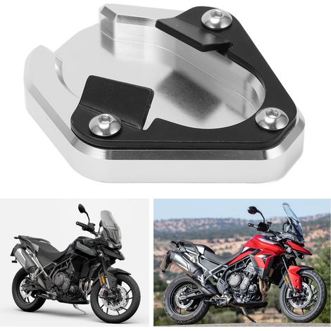 Plaque d'élargissement pour béquille latérale de moto, compatible avec Tiger 900 GT 2020‑2021 (1/5)