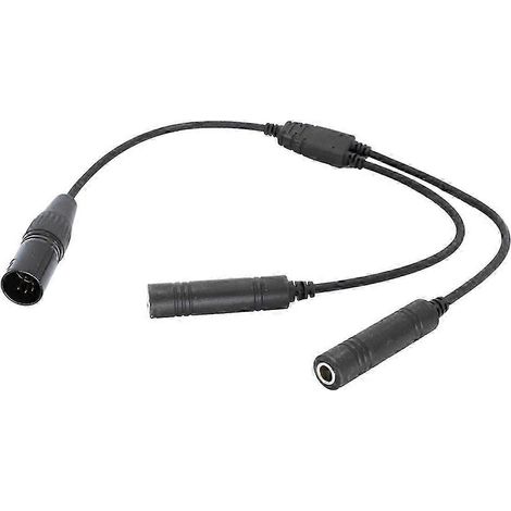 Adaptateur double prise GA vers XLR 5 broches pour casque d'aviation (1/5)