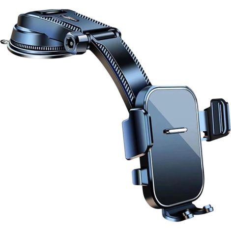 Support Téléphone Voiture Ventouse Réglable Antidérapante Anti-Vibration Support Mains Libres Voiture Pour Tableau De Bord Pare-Brise Grille D'Aération Camion SUV Berline Conduite (1/5)