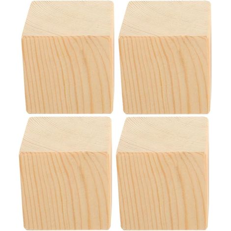 12 Wooden Furniture Risers: Support Blocks for Bed, Chair (1/5)