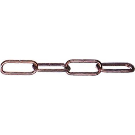 15 x CATENA P/LAMPADARIO FILO TONDO 3,8 MM BRONZ