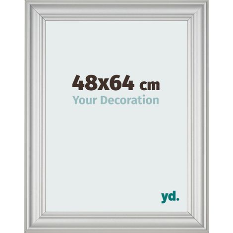 yd. - Cadre photo 48x64 - Argent Mat - MDF - Lazio (1/5)