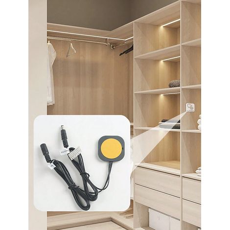 2 Variateurs tactiles adhésifs dissimulés DC5-24V 8A, contrôleur de lumière LED penetrable de 30 mm (1/4)