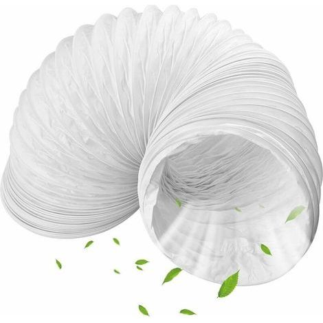 Tuyau d'évacuation d'air flexible en PVC, diamètre 130 mm, longueur 1,5 m, tuyau d'évacuation pour climatiseur portable, joint d'étanchéité pour raccord de tuyau de climatiseur, tuyau d'évacuation (1/5)