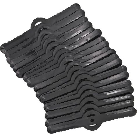 20pcs Plastic Brush Cutter Blades, 139mm Razor Blades, Cordless Chainsaw Replacement Parts (Black) (1/5)