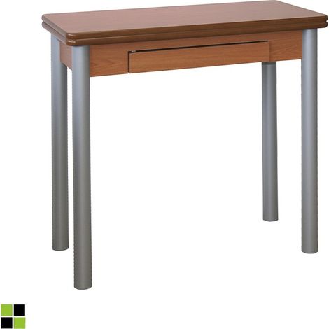 MOMMA HOME Mesa de Cocina de Madera - Modelo RIBETA - Medidas 80 x 40/80 x 78 cm Color: Madera Cerezo (1/5)