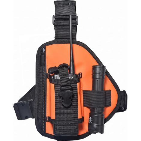 Sangle de poitrine pour talkie-walkie, conception à poche unique, sac portable pour talkie-walkie destiné à l'escalade et à l'alpinisme. (1/5)