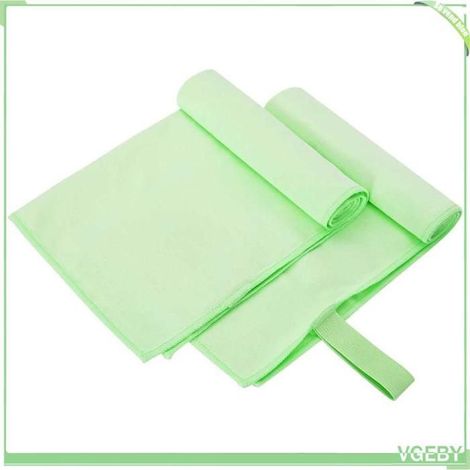 42011477 Serviettes de sport 2 pcs Vert 50 x 30 cm