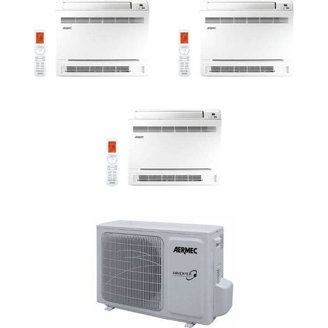 Aermec Climatizzatore Trial Split CKG a Console 9+9+18 con MPG730 R-32 Inverter Wi-Fi Incluso Classe A++