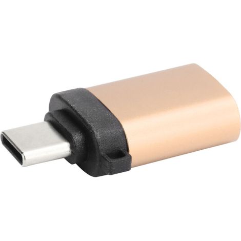 USB-C-Buchse auf USB-3.0-Stecker-Adapter, PD-Schnellladung und High-Speed-Datenübertragung, vergoldeter Drehanschluss (1/5)