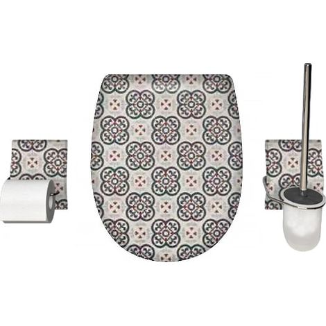 Set accessoire WC Ariane Belleville Brillante - descente assistée - déclipsable - Olfa (1/2)