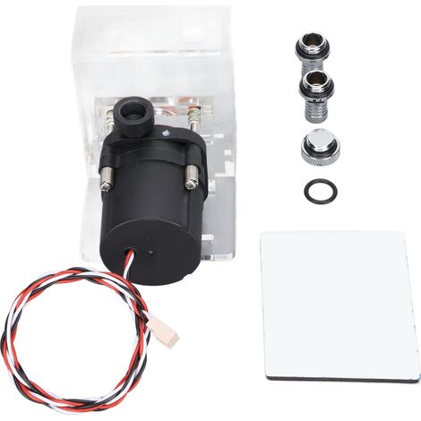 Pompe à eau intégrée silencieuse pour refroidissement PC portable, dissipation thermique efficace et installation facile. (1/5)