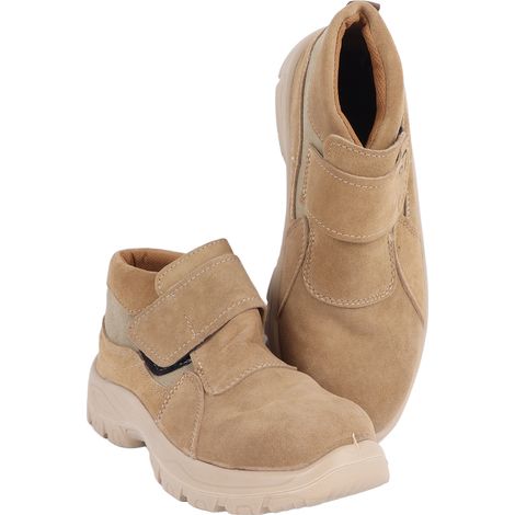 Chaussures de sécurité homme ignifuges et résistantes à la chaleur, semelle pleine isolante, protection toute saison, pointure 41, beige, modèle 05 (1/5)