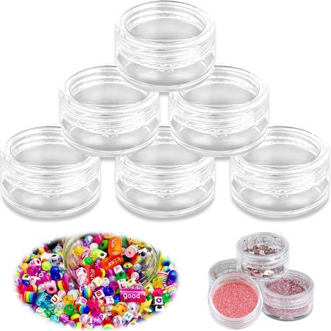 Boîte De Rangement Cosmétique - Transparente - 60 ml - Pour Échantillons De Lotion Et Produits Cosmétiques - Lot De 6 (1/5)