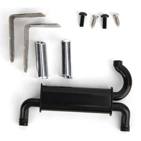 Tuyau d'échappement noir pour modèle de voiture RC SCX10 90046, pièces et accessoires DIY. (1/5)