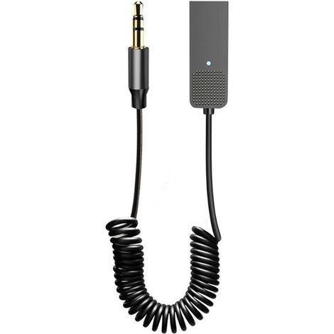 Ricevitore audio 5.2, adattatore USB stereo a jack AUX da 3,5 mm, kit vivavoce wireless per auto, amplificatore per altoparlanti. (1/2)