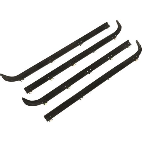 4 Joints Bande d'Étanchéité Fenêtre Avant Noire F2TZ1521456A Imperméable Silencieuse Remplacement Ford Bronco 1987-1996 (1/5)
