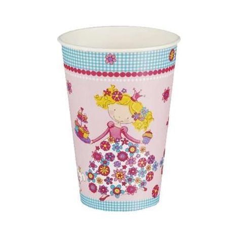 10 Bicchieri di carta Princess Friends