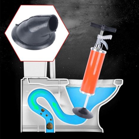 Druckluft Abflussreiniger, Rohrreiniger Pumpe, für 30-130mm Rohr Reinigungsgerät, Rohrreiniger Druckluft, für Waschbecken, Toiletten, Badezimmer, Dusche, Küche