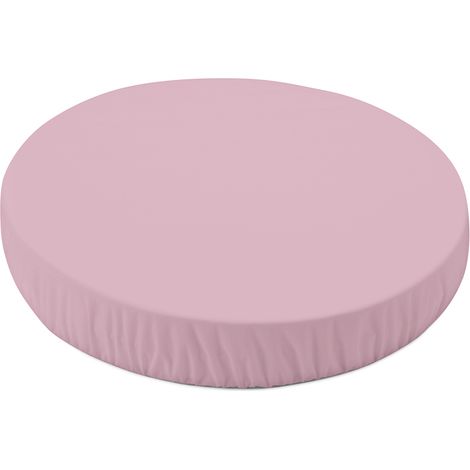 Waldin Sábana Bajera Jersey Cuna Ovalada 7 en 1, 73 x 73 cm, Rosa Palo