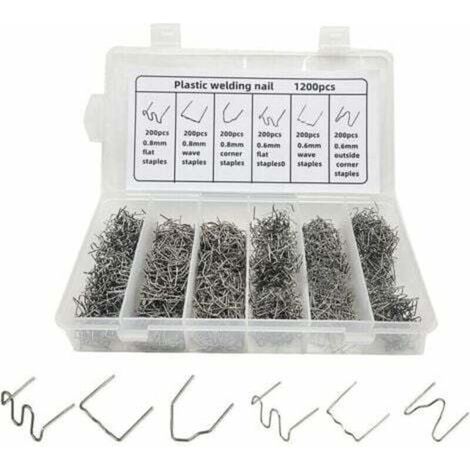 Agrafes Chaudes De Réparation En Plastique Automatique Pour La Réparation De Soudure En Plastique De Pare-Chocs De Voiture, 1200PCS (1/4)