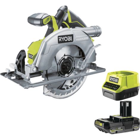 Confezione Sega circolare RYOBI R18CS7-0 - 18V OnePlus Brushless - 1 batteria 2.0Ah - 1 caricatore rapido
