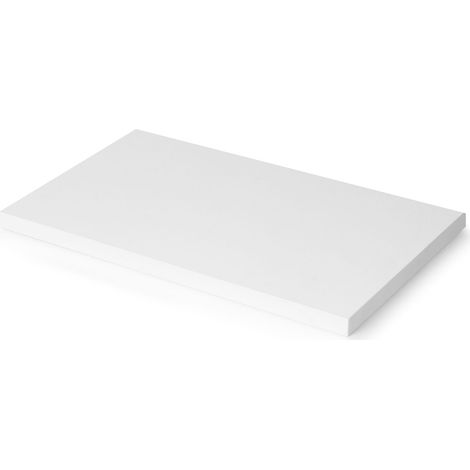 Emuca Piano da tavolo, 900x500mm, spessore 30mm, Legno, Verniciato bianco