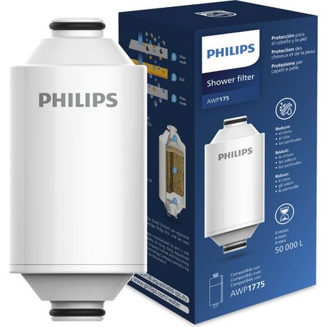 Cartouche filtrante de douche de rechange Philips AWP175. (1/5)