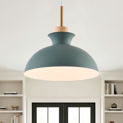 Parrot Uncle Retro Green Pendant Light, 28cm Industrial Ceiling Light Shade with Adjustable Cable, E27 Hanging Lamp for Kitchen Dining Room Living Room Bedroom (1/5)