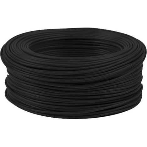 Finish – Fil électrique rigide 1,5mm² noir – Couronne de 100m – Pour installations électriques en intérieur – Conforme aux normes françaises (1/2)