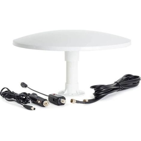 KUMA Cosmos Amplificateur d'Antenne Puissant TV TNT Set - Antenne Exterieure Cable Television HD pour Campeur Caravane Camion (1/4)