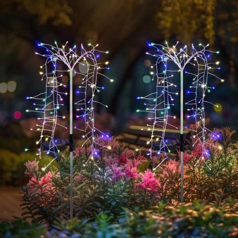 Lampes solaires - - Arbre artificiel - 120 LED - Étanche IP44 - Lumière automatique (1/4)