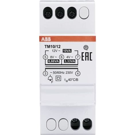 Trasformatore abb 2csm228715r0802 montaggio su guida protezione corto circuito
