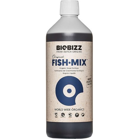 Engrais liquide organique Fish Mix 1L – NPK 5-1-4 – Favorise croissance vigoureuse – Améliore santé du sol et résistance aux maladies – Biobizz (1/4)