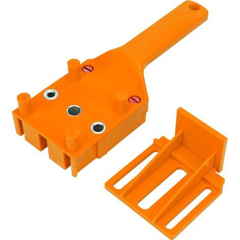 Bohrschablone für die Holzbearbeitung, Schnelldübelvorrichtung, selbstzentrierend, aus robustem Kunststoff, Holzbohrerpositionierer, geeignet für 6-, 8- und 10-mm-Bohrer (1/5)