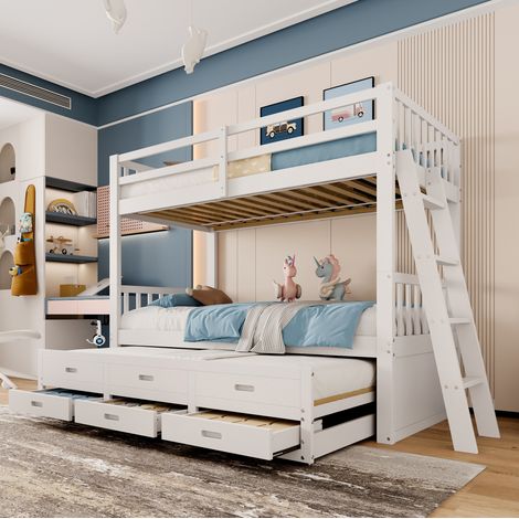 letto salvaspazio 90x200 con cassetti estraibile OKMYHOME (1/5)