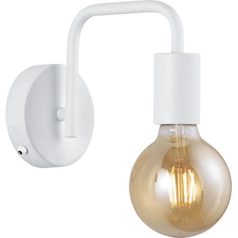 Applique murale DIALLO blanche métal E27 Trio 15cm (1/5)
