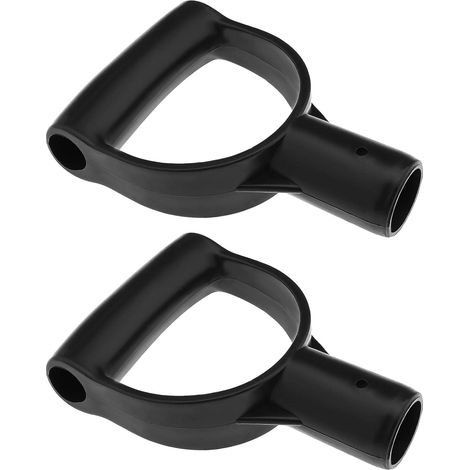 Lot de 2 poignées de pelle en plastique en forme de D - 28 mm de diamètre intérieur pour pelle à bêche, fourche, outil de ratissage (1/5)