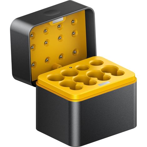 Chargeur Piles, 12 Slots Chargeur de Batterie, 5V 3A Chargeur Piles à Charge Rapide, pour AA/AAA Rechargeable, Jusqu'à 8 Batteries en Charge, Applicable Uniquement aux Piles AA/AAA Standard (1/5)