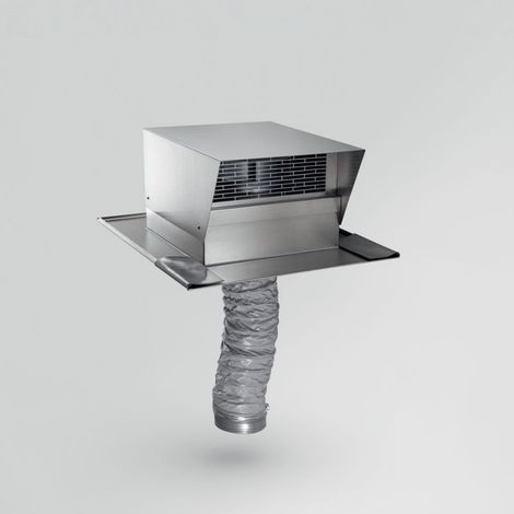 Elica GME External Inclined Roof. Colore del prodotto: Acciaio inox. Flusso d'aria (velocità alta): 1200 m³/h. Consumo energetico (max): 200 W. Diametro: 15 cm. Quantità per pacco: 1 pz - KIT0147882 (1/2)