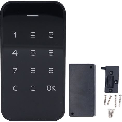 Serrure électronique pour armoire, sans clé, à réponse rapide, avec technologie de cryptage avancée et clavier tactile, idéale pour placard, armoire à chaussures ou table de chevet. (1/5)
